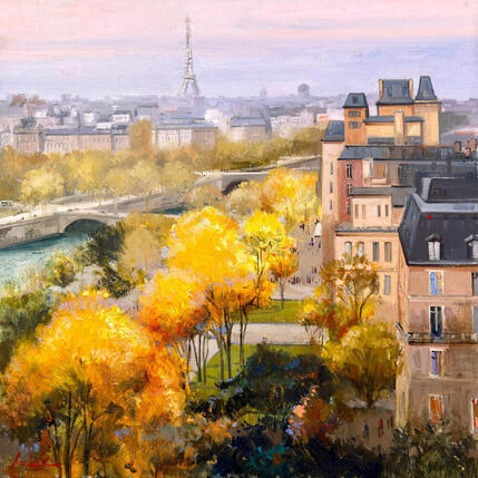 Painting Golden Autumn  by Xanlar | Painting