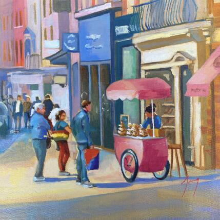 Painting Petite faim by Jung François | Painting Figurative Oil Life style, Urban