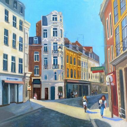 Painting Matin lillois by Jung François | Painting Figurative Oil Urban