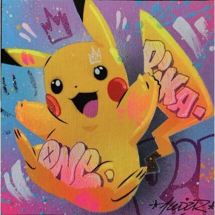 Painting Pika by Lemoine Mael | Painting Pop-art Acrylic, Graffiti Pop icons