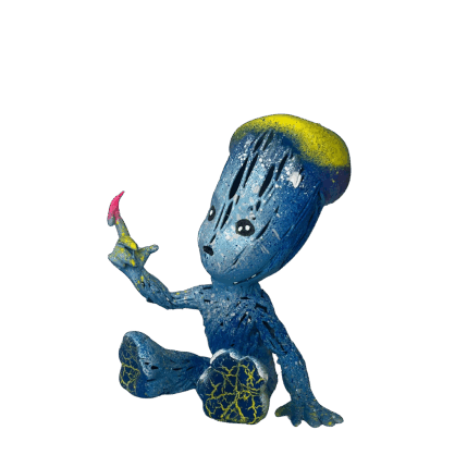 Sculpture NUIT D’ÉTOILES GROOT ARTISTE by Shenoda | Sculpture Pop-art Graffiti, Resin