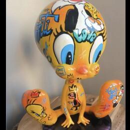 Escultura TITI LOVE  por So Moon | Escultura Arte callejero Acrílico, Graffiti Iconos pop, Sociedad, Urbano