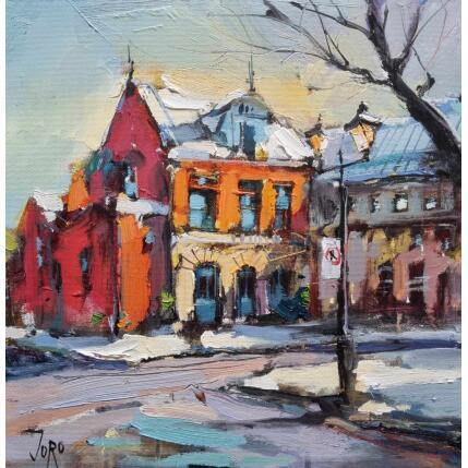Peinture Centre d'histoire de Montréal par Joro | Tableau Figuratif Huile Urbain