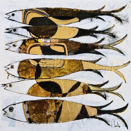 Peinture Sardines, grillées par Colombo Cécile | Tableau