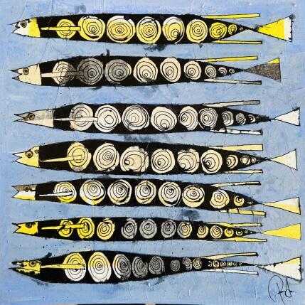 Peinture Harengs fumés par Colombo Cécile | Tableau