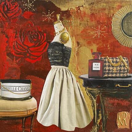 Peinture Chez Coco  par Romanelli Karine | Tableau Figuratif Acrylique, Collage Mode