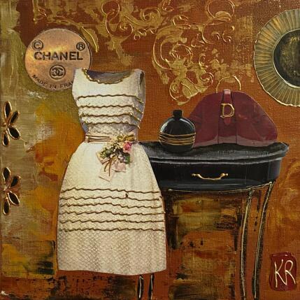 Peinture Chanel meets DIor  par Romanelli Karine | Tableau Figuratif Acrylique, Collage Mode