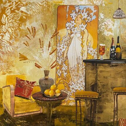 Peinture Lumineuse  par Romanelli Karine | Tableau Figuratif Acrylique, Collage Scènes de vie