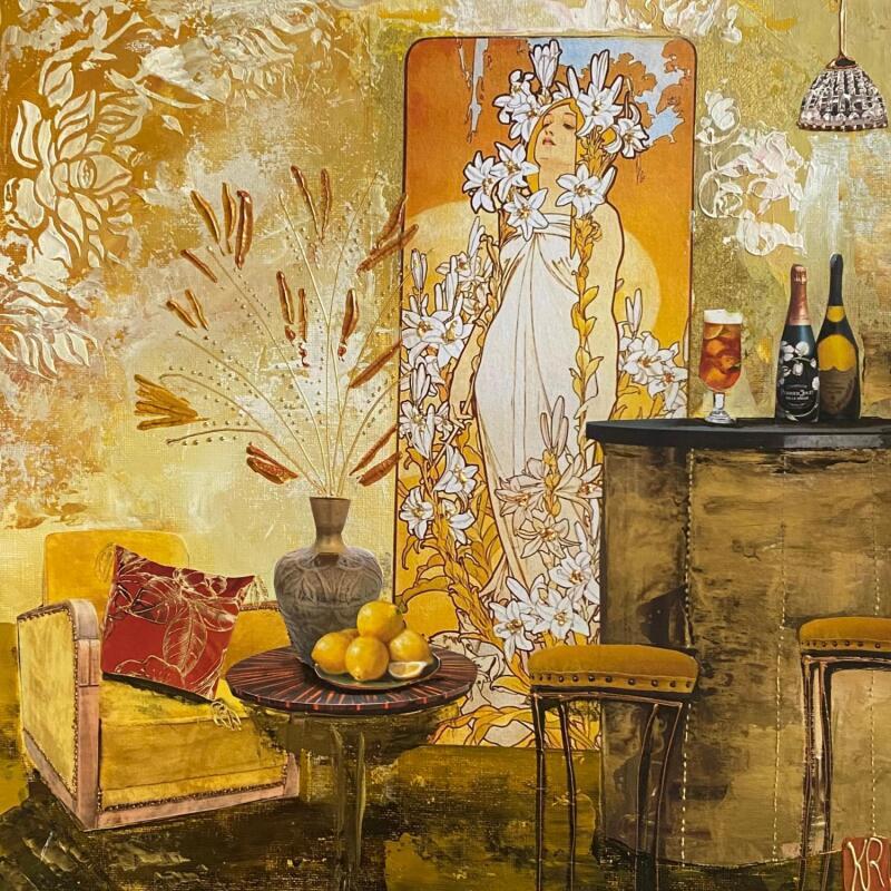 Peinture Lumineuse  par Romanelli Karine | Tableau Figuratif Scènes de vie Acrylique Collage