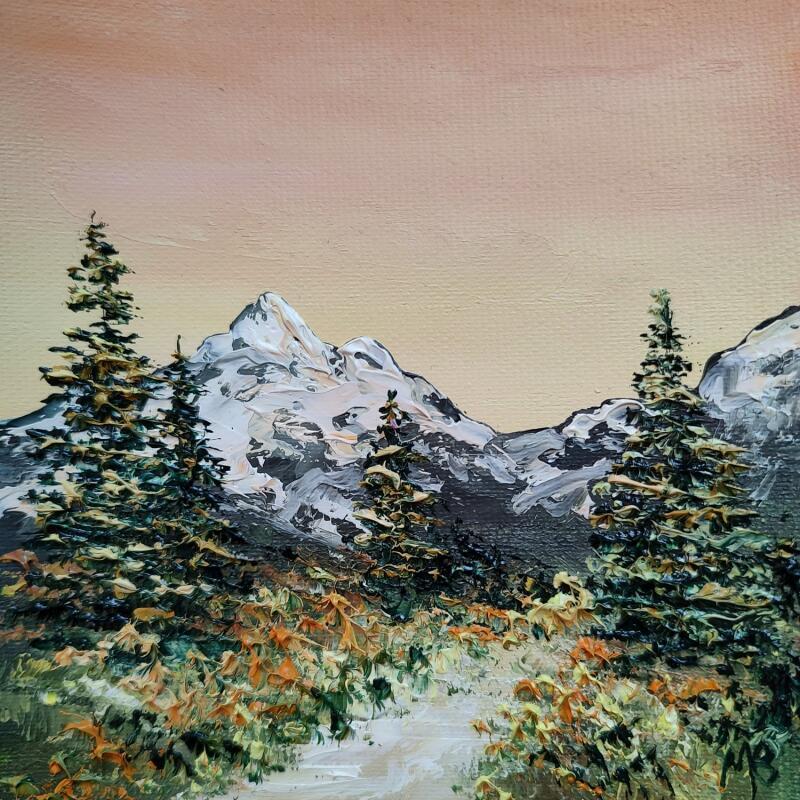 Peinture Sentier chaleureux par Blandin Magali | Tableau Figuratif Paysages Huile