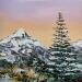 Painting Premières neiges by Blandin Magali | Painting Figurative Landscapes Oil