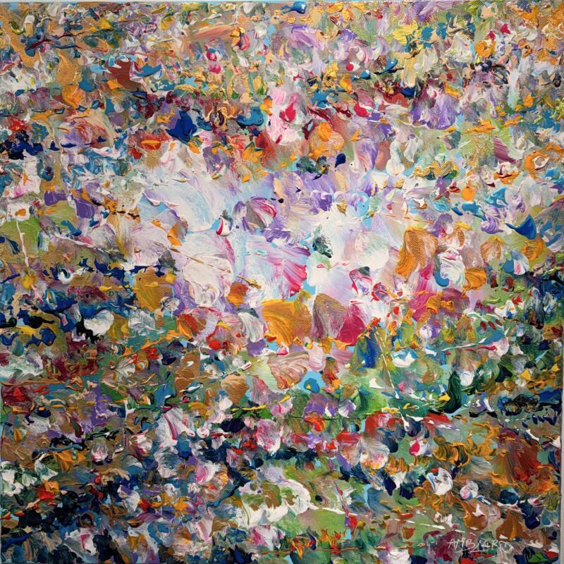 Painting Pétales de fleurs by Amblard Florence | Painting