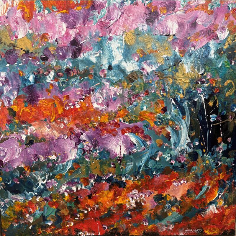 Gemälde Red and purple melody von Amblard Florence | Gemälde