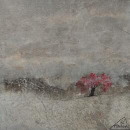 Painting Davia by Manconi Gil | Painting Subject matter Metal, Upcycling Landscapes