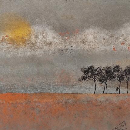 Painting Delcia by Manconi Gil | Painting Subject matter Metal, Upcycling Landscapes