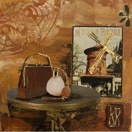 Peinture Flamboyant par Romanelli Karine | Tableau Figuratif Acrylique, Collage