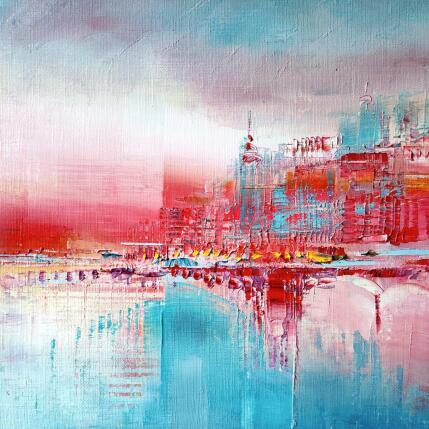 Painting Le pont des amants by Levesque Emmanuelle | Painting Oil Pop icons