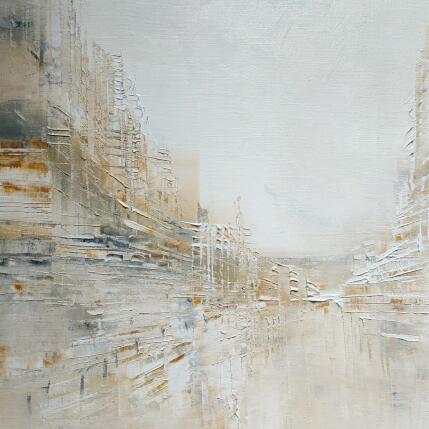 Painting Calligraphie blanche by Levesque Emmanuelle | Painting Oil