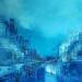 Painting Blue hope by Levesque Emmanuelle | Painting Oil