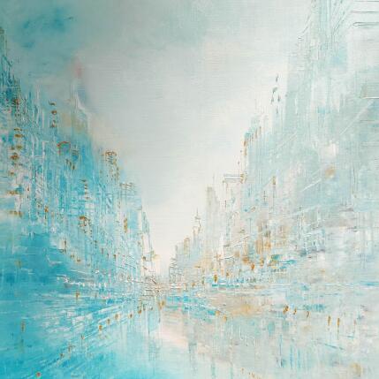 Painting Reflets d'azur by Levesque Emmanuelle | Painting Oil