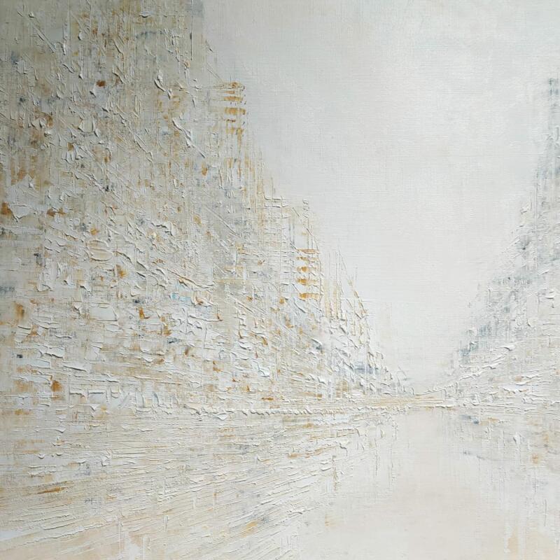 Peinture Impression blanche par Levesque Emmanuelle | Tableau Huile
