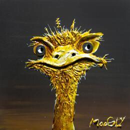 Painting Méfius by Moogly | Painting Raw art Acrylic, Pigments, Resin Animals