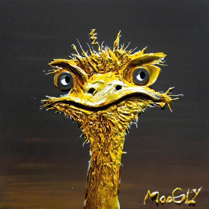 Pintura Méfius por Moogly | Pintura Arte bruto Animales Acrílico Resina Pigmentos