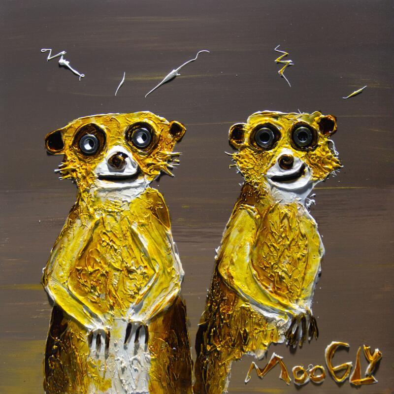 Peinture Rienasignalus par Moogly | Tableau Art Singulier Animaux Acrylique Résine Pigments