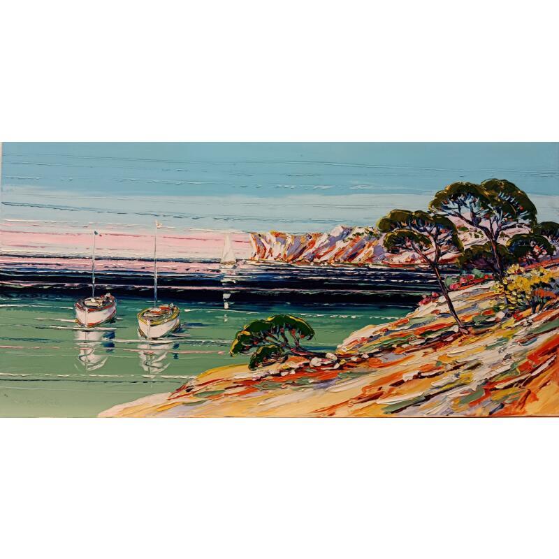 Painting cap Morgiou, Marseille by Corbière Liisa | Painting Figurative Landscapes Oil