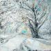 Pintura Neige por Levesque Emmanuelle | Pintura Aceite