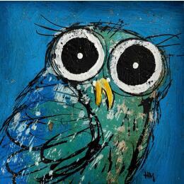 Painting Dans la forêt by Maury Hervé | Painting Raw art Acrylic, Ink Animals