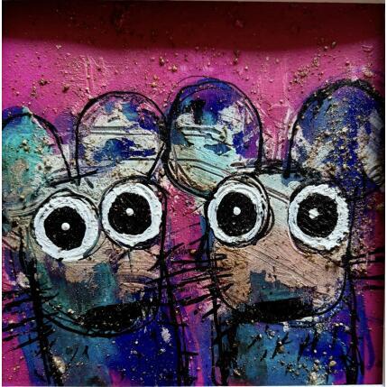 Peinture On a rien fait! par Maury Hervé | Tableau Art Singulier Acrylique, Encre Animaux