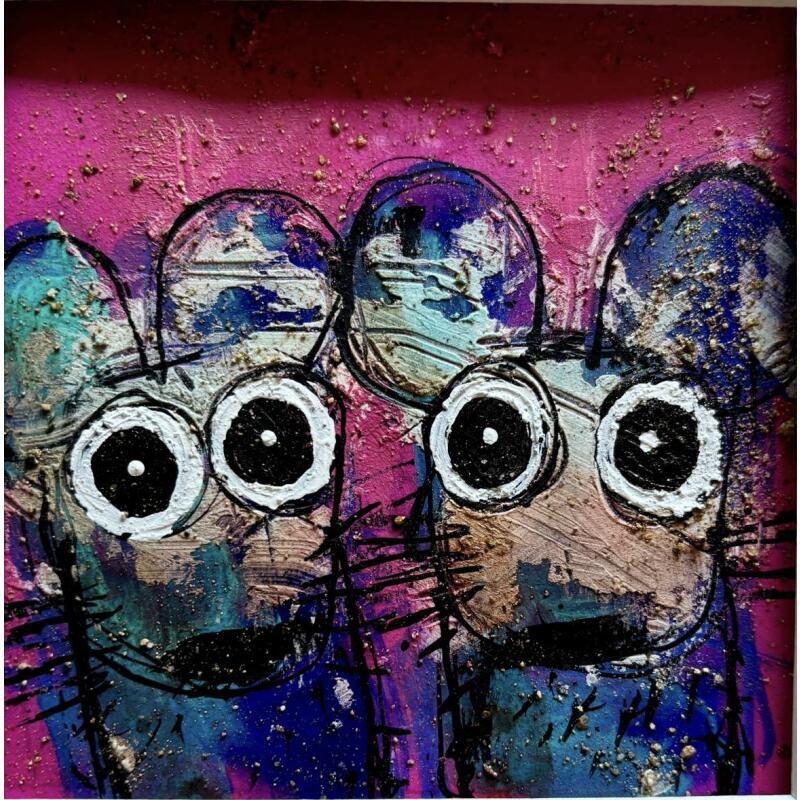 Painting On a rien fait! by Maury Hervé | Painting Raw art Animals Acrylic Ink