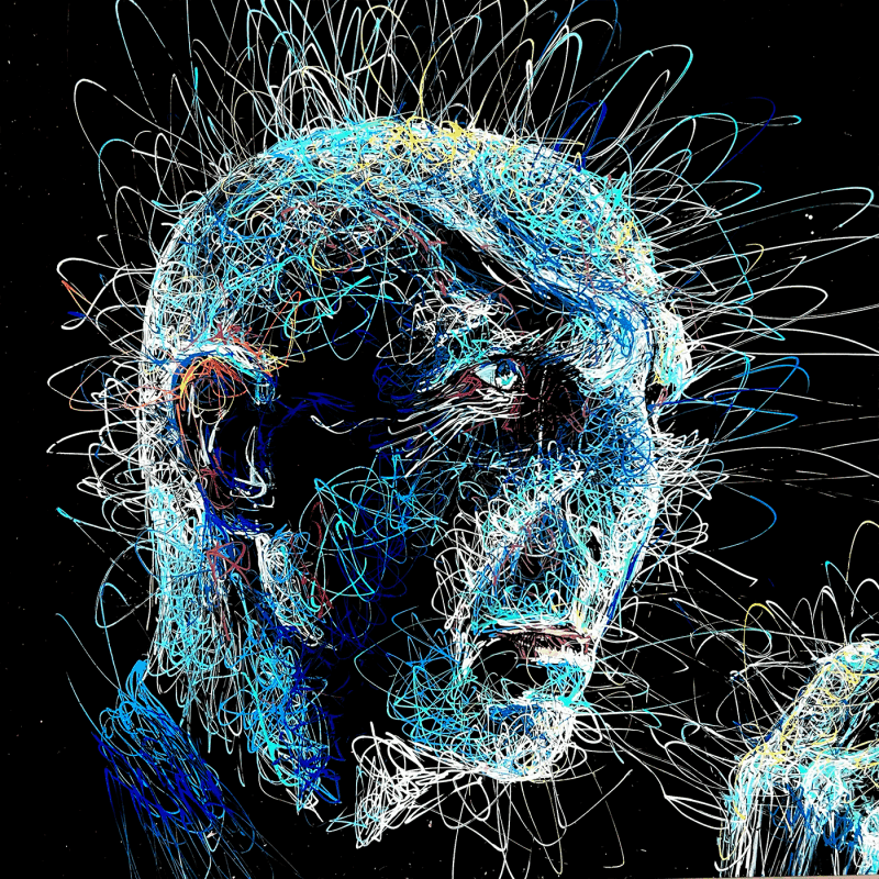 Painting Voldemort by Pauline Dutel | Painting Pop-art Pop icons Plexiglass Posca