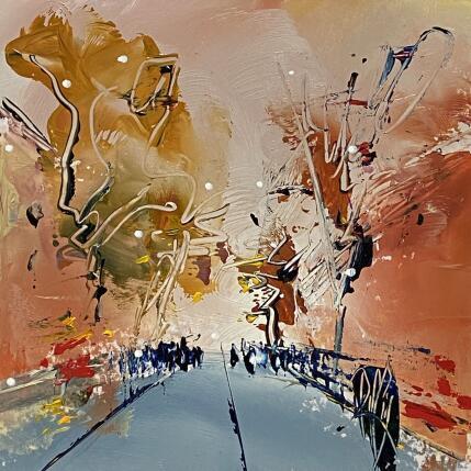 Painting Passage d’automne by Raffin Christian | Painting Figurative Oil Urban