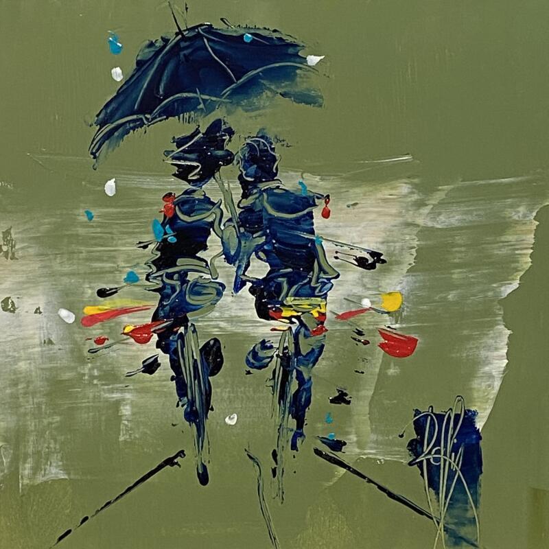 Painting Tous les Deux  by Raffin Christian | Painting Figurative Life style Oil