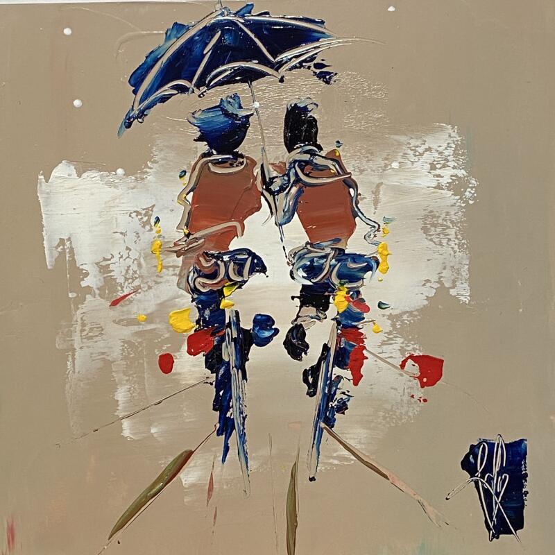 Painting Complice by Raffin Christian | Painting Figurative Life style Oil