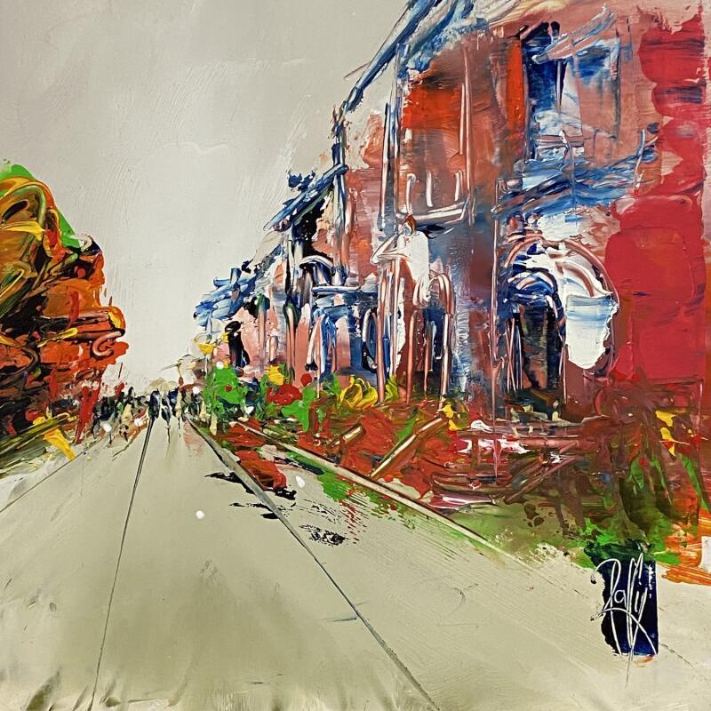 Painting Juste là by Raffin Christian | Painting Figurative Urban Oil