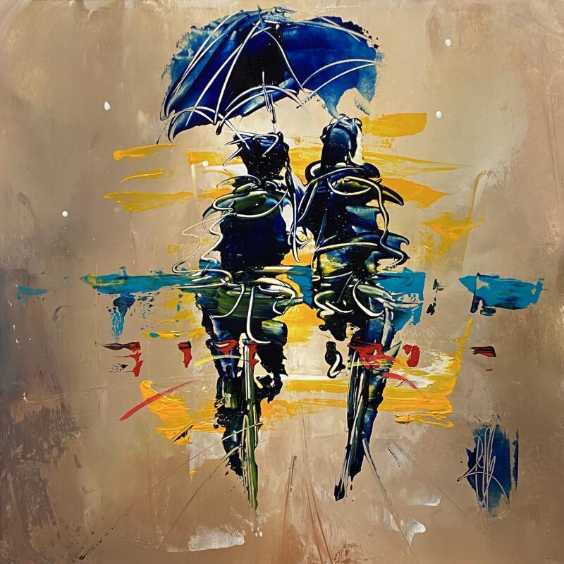 Painting Contre Toi by Raffin Christian | Painting Figurative Life style Oil