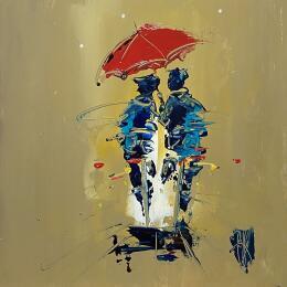 Painting De ci de là by Raffin Christian | Painting Figurative Oil Life style