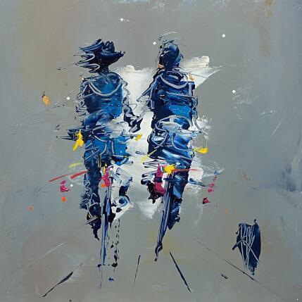 Painting Instant Bonheur  by Raffin Christian | Painting Figurative Oil Life style