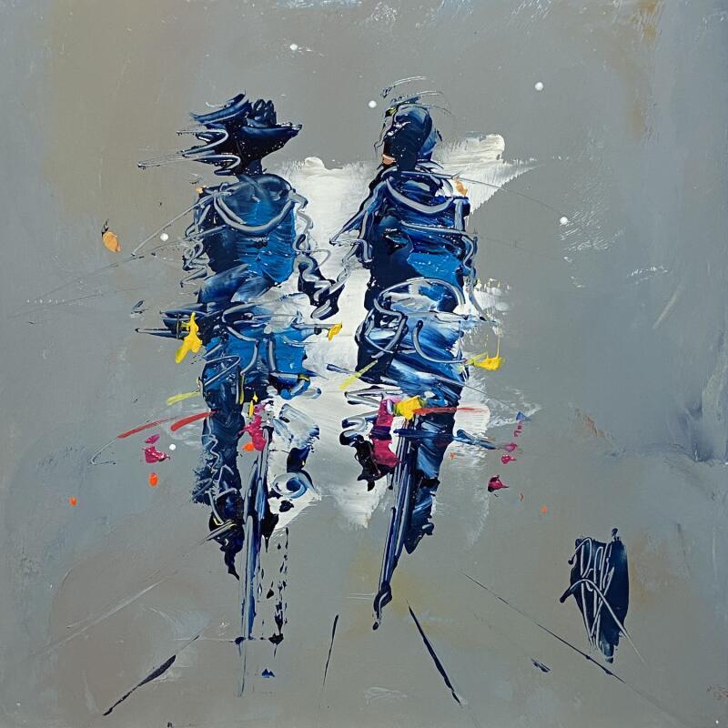 Painting Instant Bonheur  by Raffin Christian | Painting Figurative Life style Oil