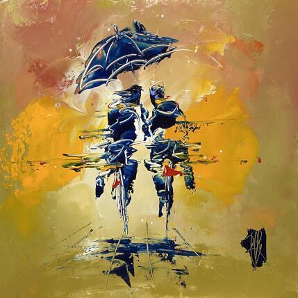 Painting Petite Pluie d'Amour by Raffin Christian | Painting Figurative Oil Life style