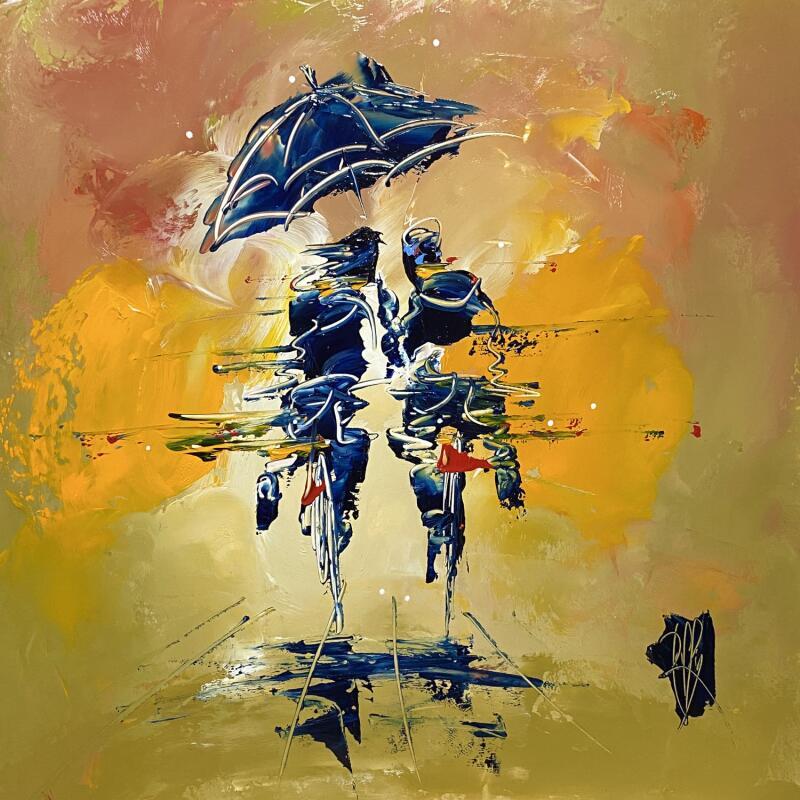 Painting Petite Pluie d'Amour by Raffin Christian | Painting Figurative Life style Oil