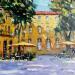 Painting Place de l'Archevêché  by Arkady | Painting Figurative Oil