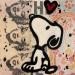 Painting F1 snoopy love by Marie G.  | Painting Pop-art Pop icons Wood Acrylic Gluing