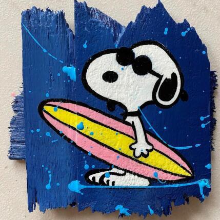 Peinture F1 snoopy surf par Marie G.  | Tableau Pop-art Acrylique, Bois Icones Pop