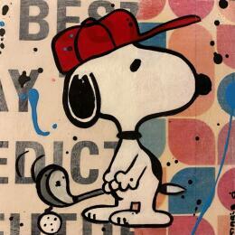 Peinture F1  golf party par Marie G.  | Tableau Pop-art Acrylique, Bois, Collage Icones Pop