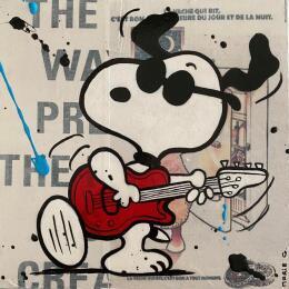 Peinture F2  rock'n roll par Marie G.  | Tableau Pop-art Acrylique, Bois, Collage Icones Pop