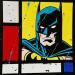 Painting F3 Batman Mondrian by Marie G.  | Painting Pop-art Pop icons Acrylic